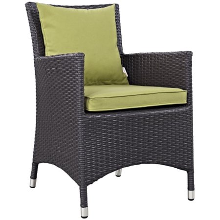 EAST END IMPORTS Sojourn Outdoor Patio Armchair- Espresso Peridot EEI-1913-EXP-PER